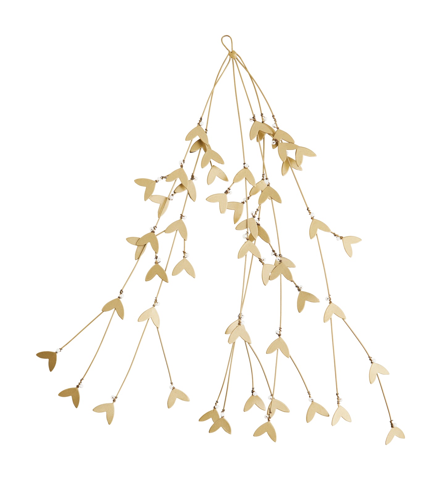 Golden Mistletoe Hanging Garland