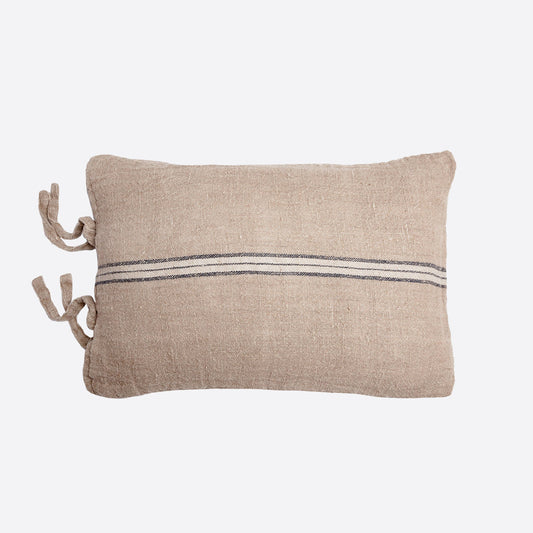 Tie Stripe Linen Cushion cover