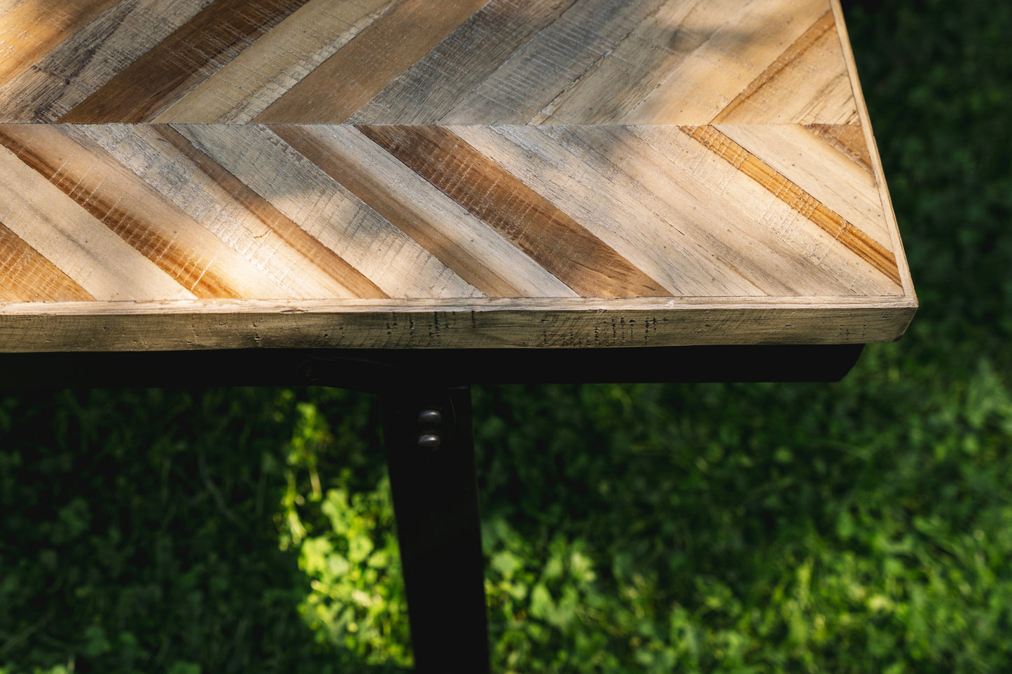 Herringbone Foldable Bench - Natural 110cm