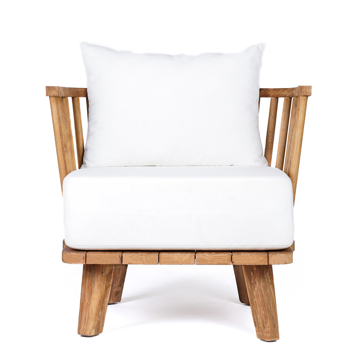 The Malawi Cushioned One Seater - White