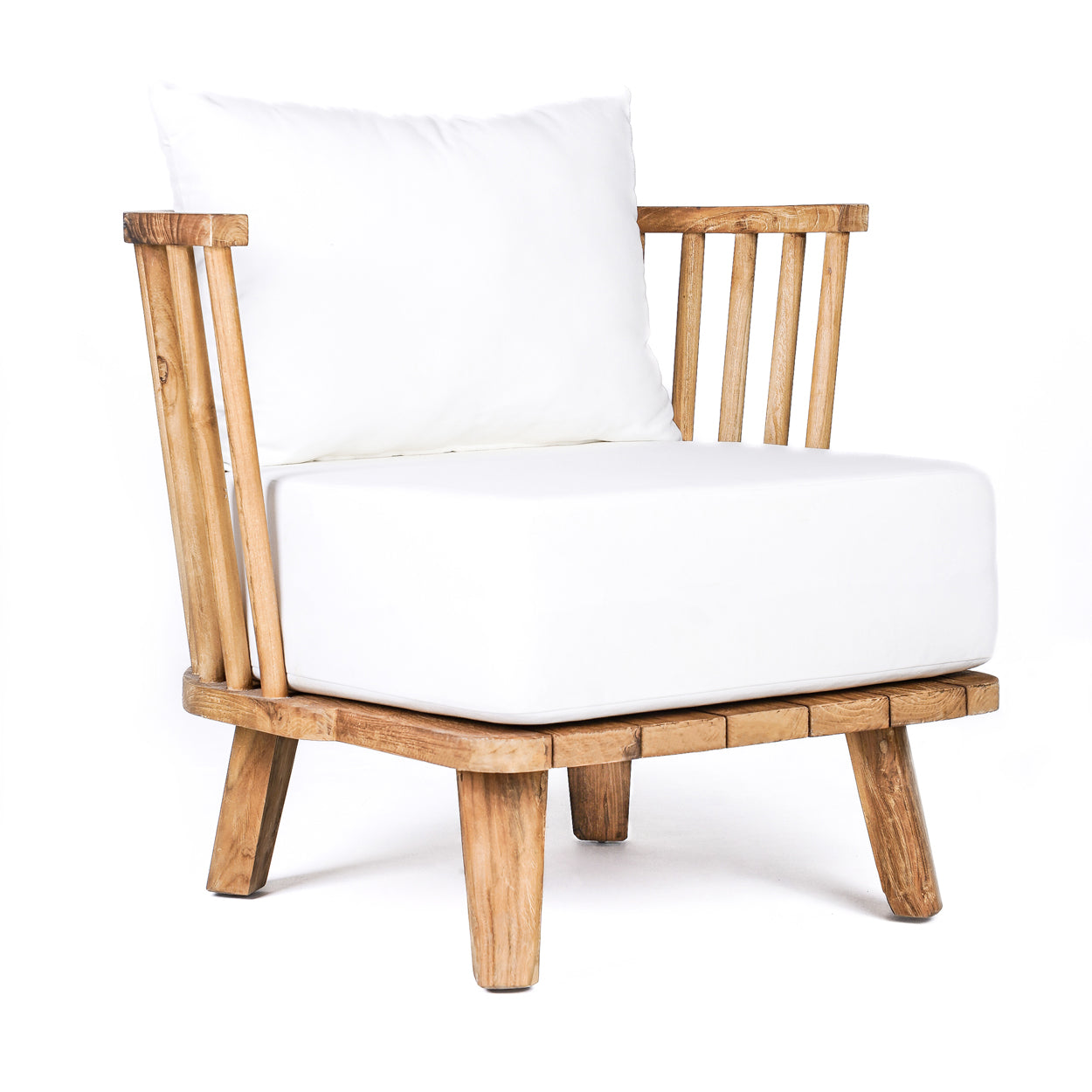 The Malawi Cushioned One Seater - White