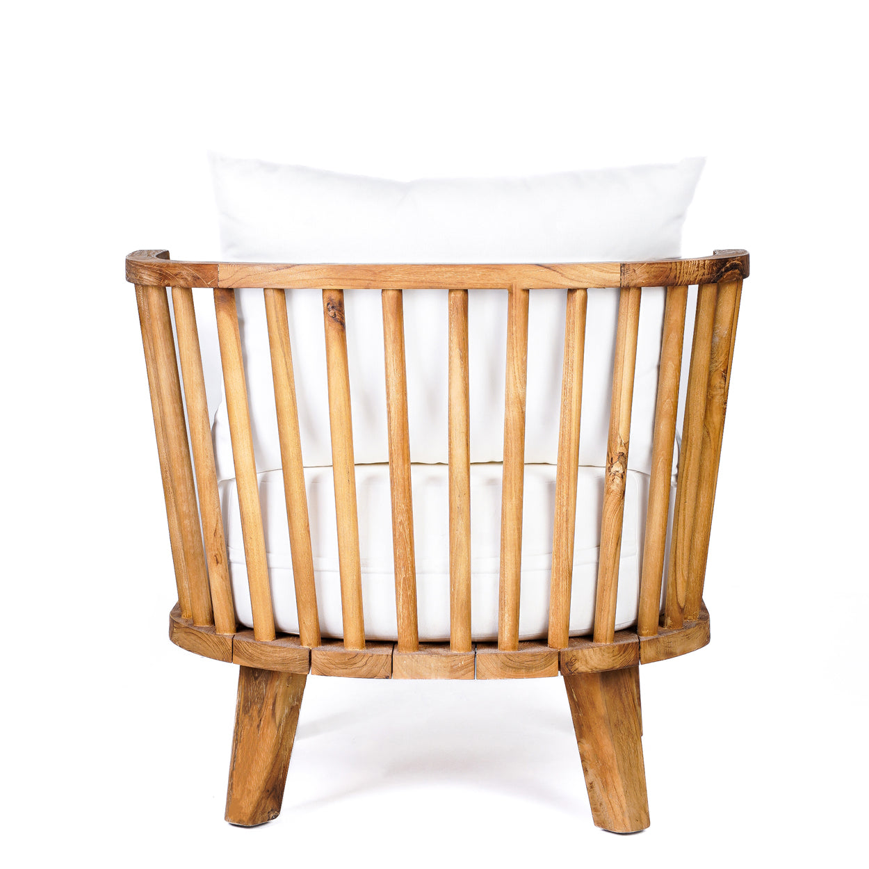 The Malawi Cushioned One Seater - White