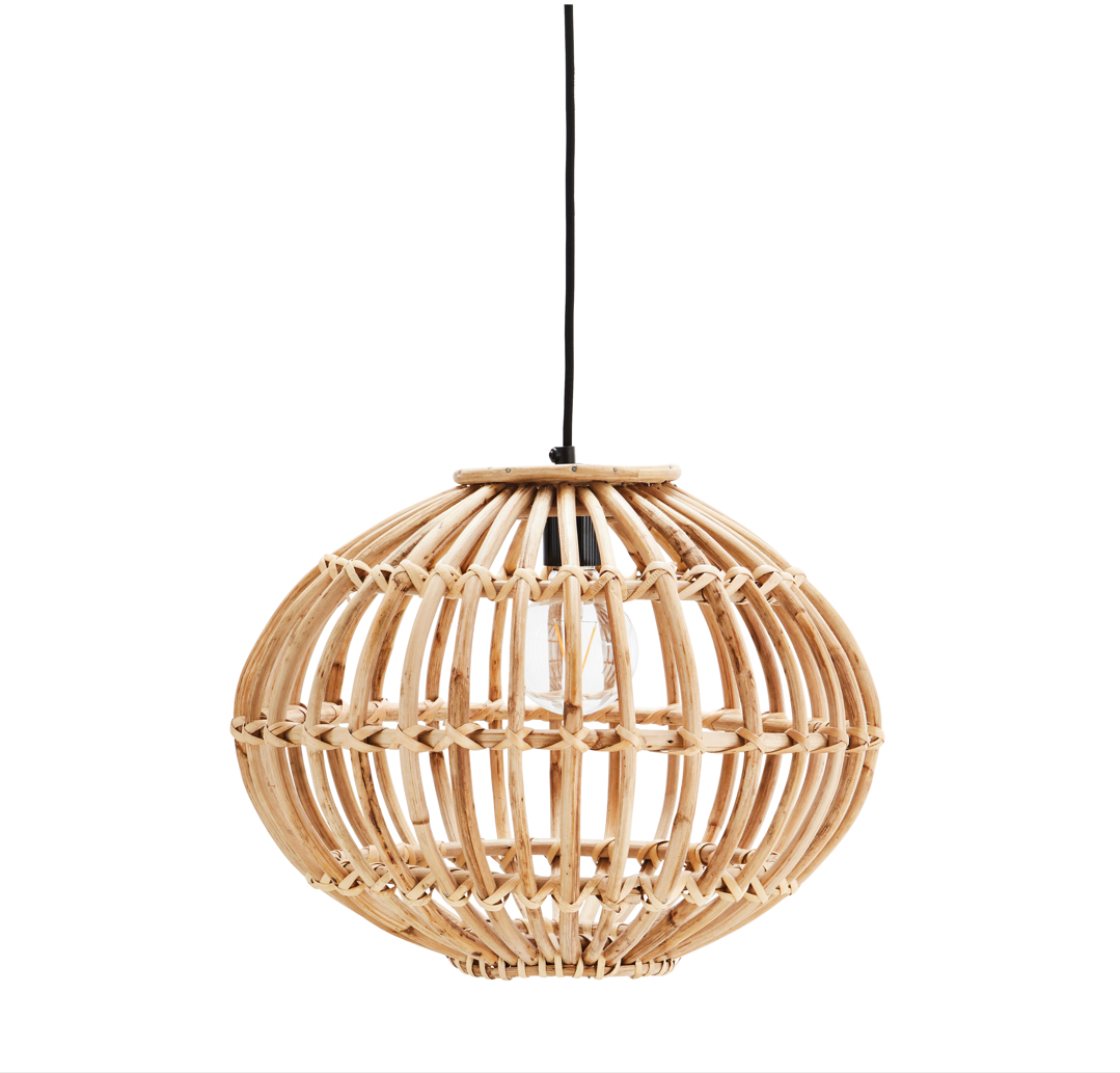 Woven Bamboo Pendant Light