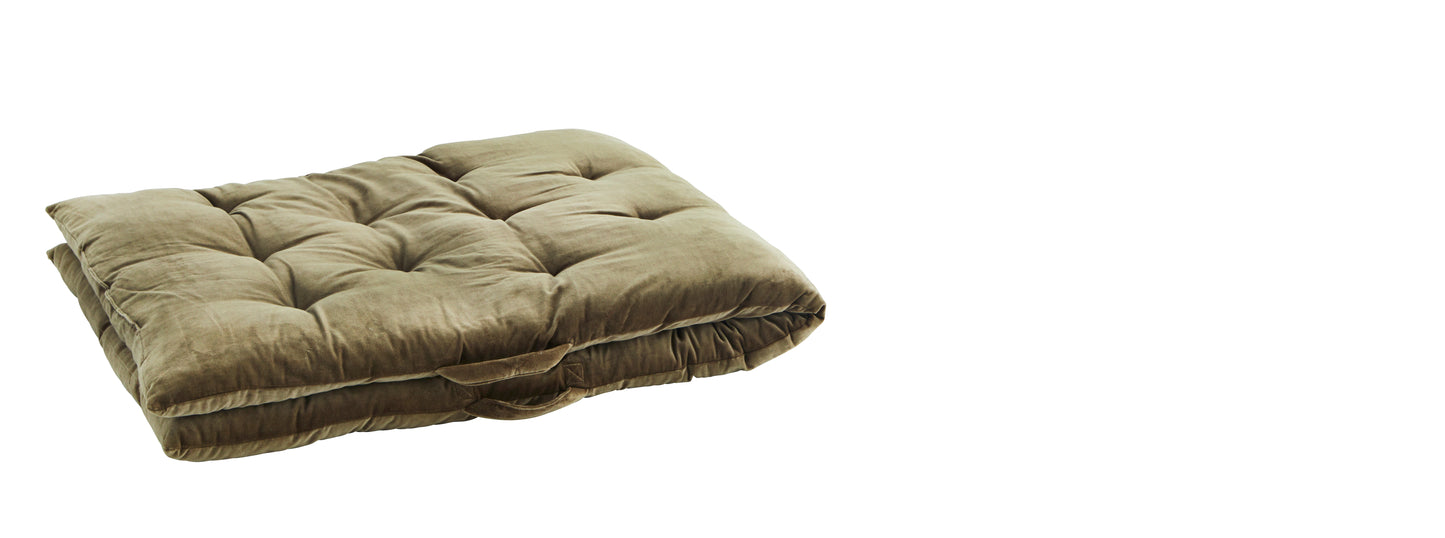 Velvet  Mattress  - Khaki Green