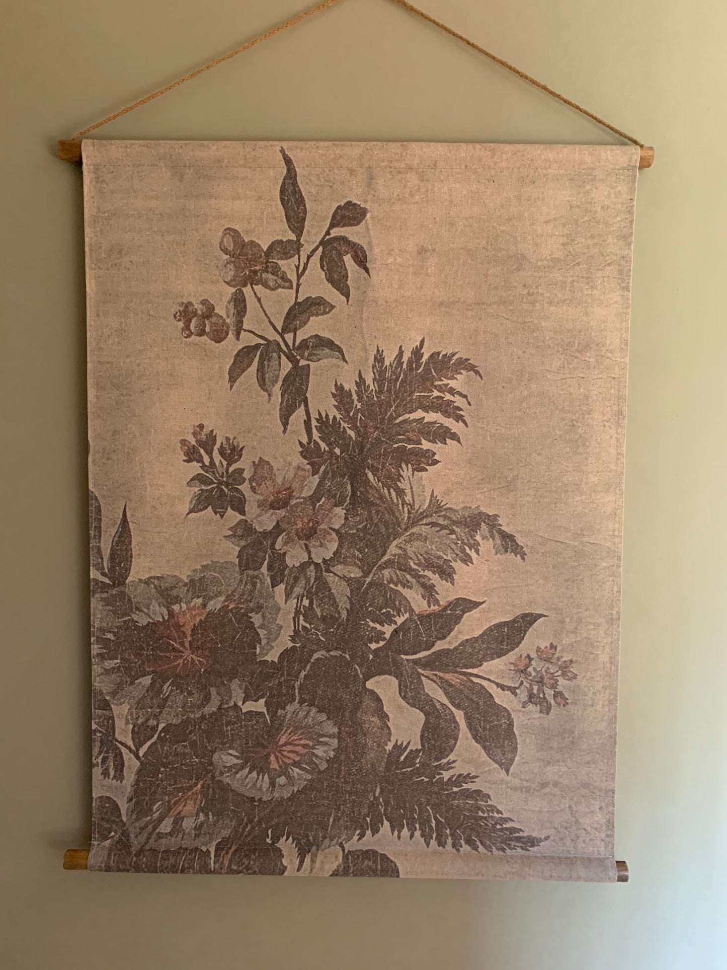 Japanese Floral Mural Wall Hanging