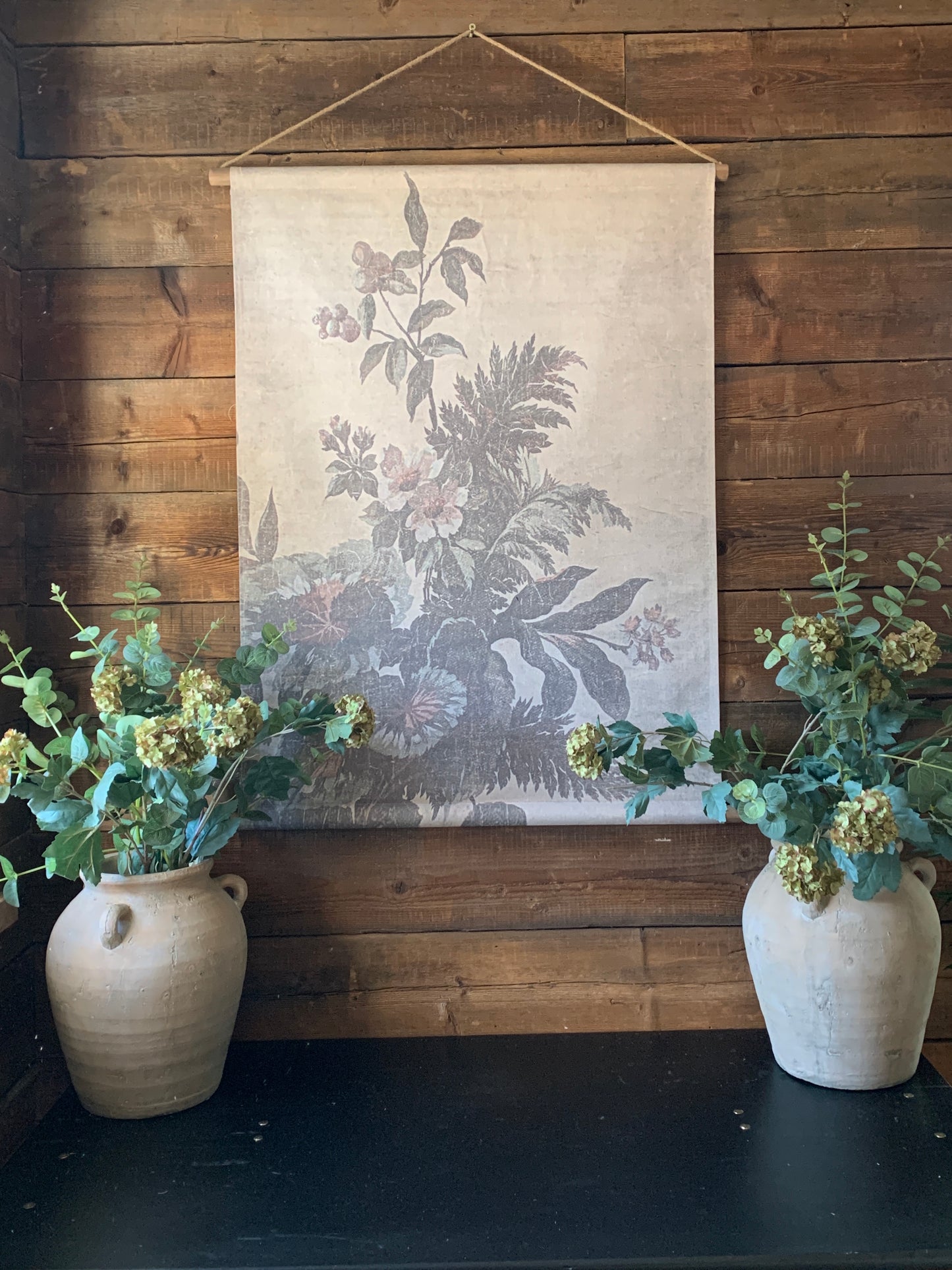 Japanese Floral Mural Wall Hanging